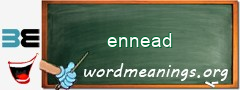 WordMeaning blackboard for ennead